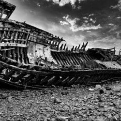 Cimetière bateaux à Quelmer
